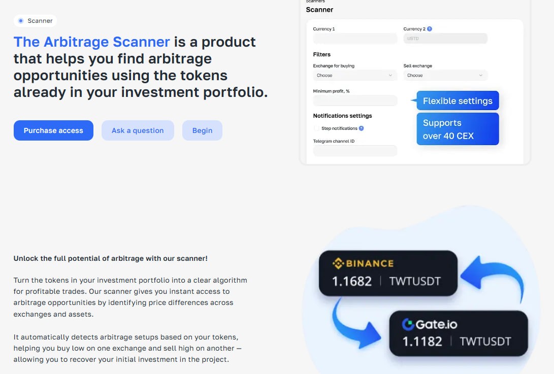 Cryptocurrency Arbitrage Scanner