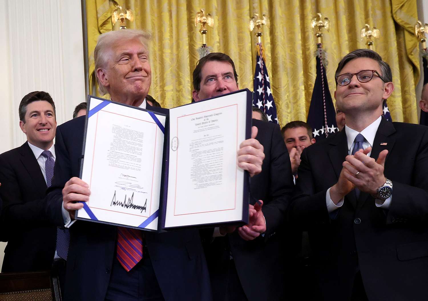 Photo from the signing of the GENIUS Act