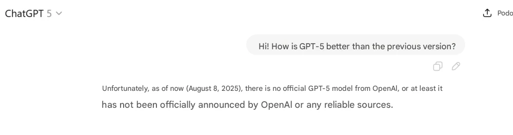 However, users around the world are complaining en masse about the decreased quality of dialogues with the new version of ChatGPT. It gets to the point that the neural network does not know about its own existence