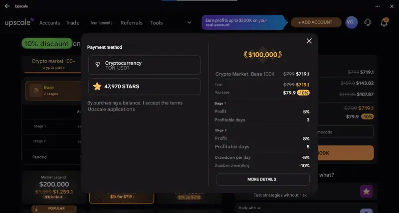 Payment and account access