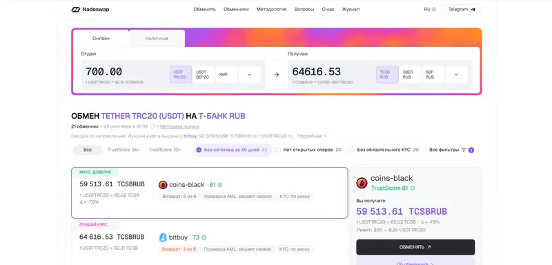 Выберите направление